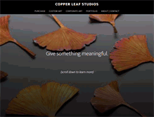 Tablet Screenshot of copperleafstudios.net